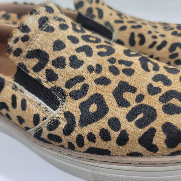 Lucchese Women 9M Leopard Cowhide Loafers Casual Shoes Made in Brazil Excellent - Picture 11 of 16